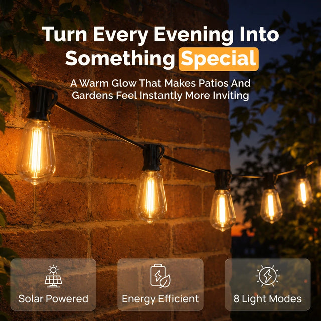 Bulbits Solar String Lights
